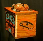 photo of Thunderbird And Frog Bentwood Box Bruce Alfred