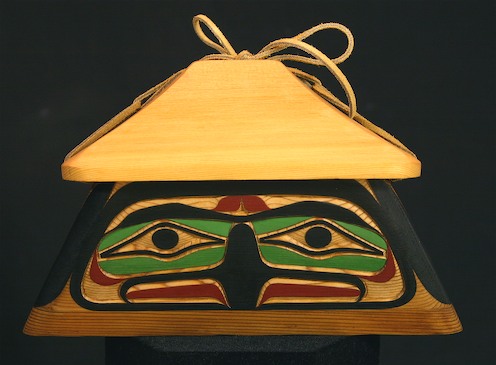 photo of Eagle And Beaver Canoe Bent Wood Box