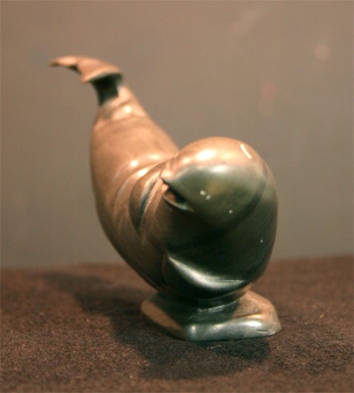 photo of Inuit Sculpture - Beluga By Issac Qutuaq