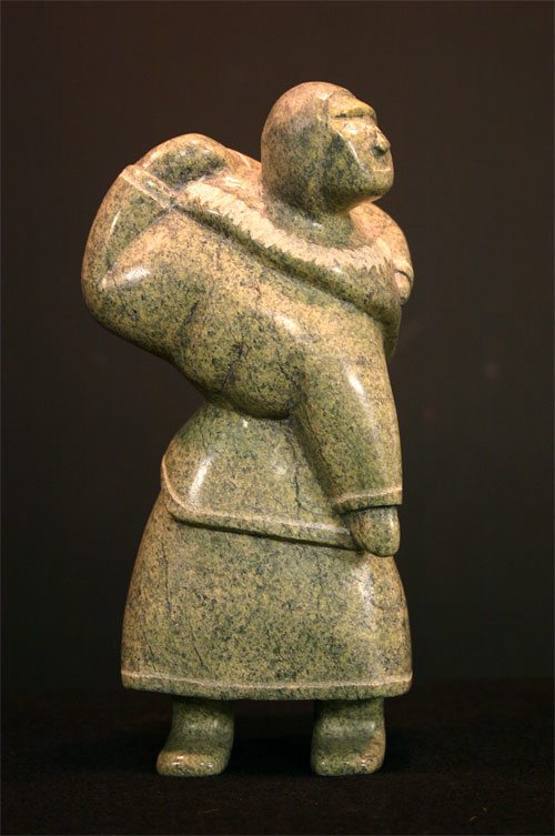 photo of Inuit Sculpture - Mother And Child